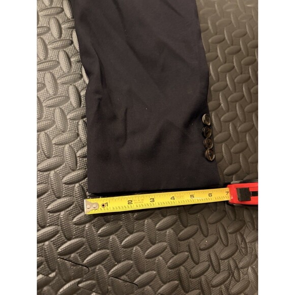 Rare Vtg Hugo Boss Blazer Mens 44R Black Two Button Suit Jacket Classic $700 - Picture 9 of 16